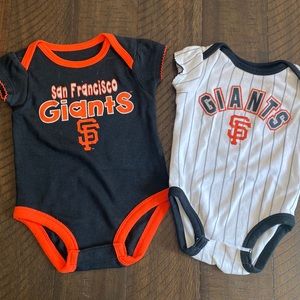 2 San Francisco Giants Onesies